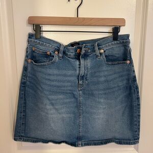 Denim mini skirt